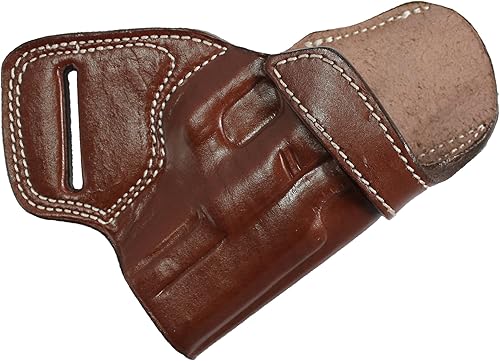 Miniatura 1 de YT HOBBY Funda de cuero hecha a mano de primera calidad con espalda pequeña para pistola SOB