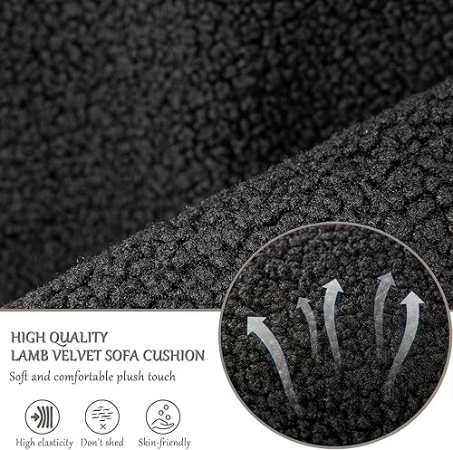 Miniatura 5 de Funda para reposabrazos de sofá, funda para reposabrazos de silla reclinable, funda de terciopelo de cordero, protector de muebles antideslizante