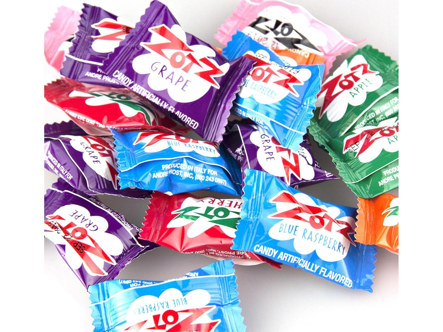 YANKEETRADERS Classic Candy, Zotz Assorted Sour Fizzing, 2 Lb : Grocery & Gourmet Food