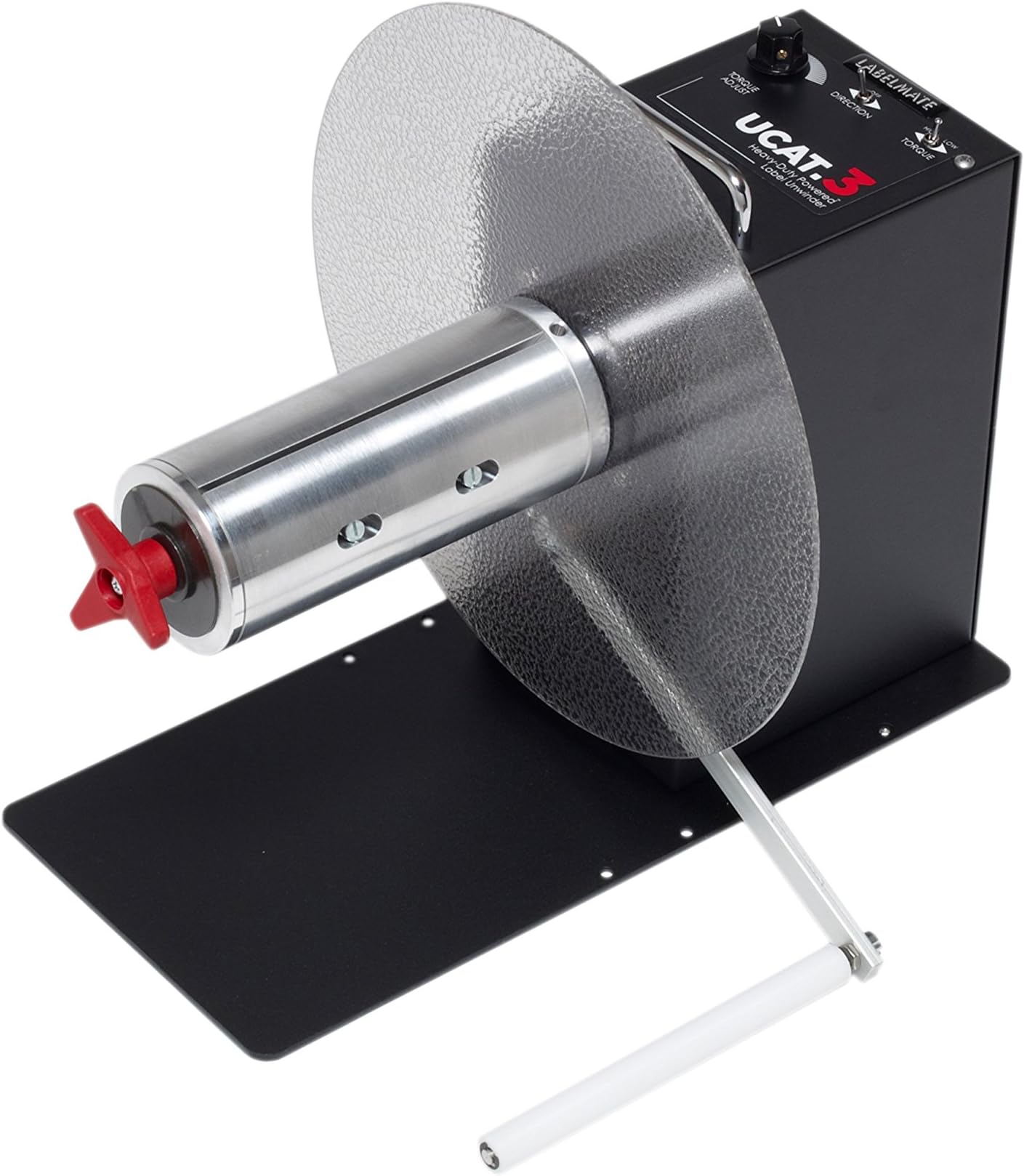 UCAT-3-CHUCK Label Unwinder, 13" Height, 12" Width, Black