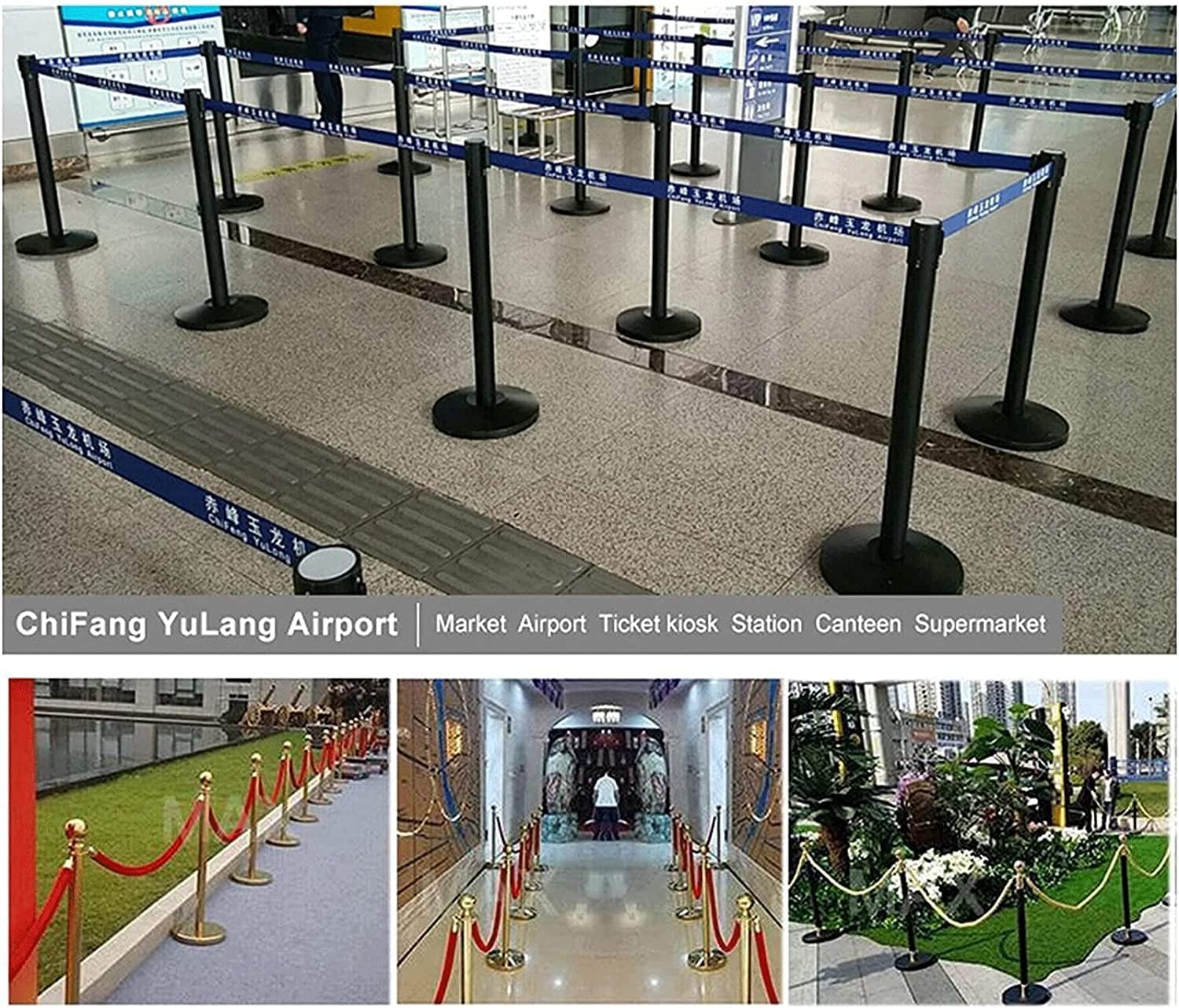 Amazon.co.jp: パーテーションベルト チェーンポール 駐車場 ポール