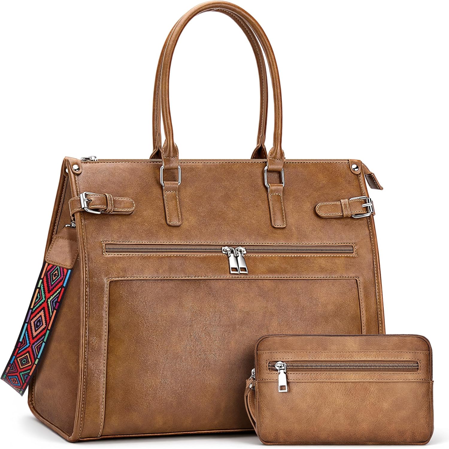 Laptop Tote Bag for Women Briefcase Laptop Purse, 15.6 inch Computer Work Bags with Satchel Purse