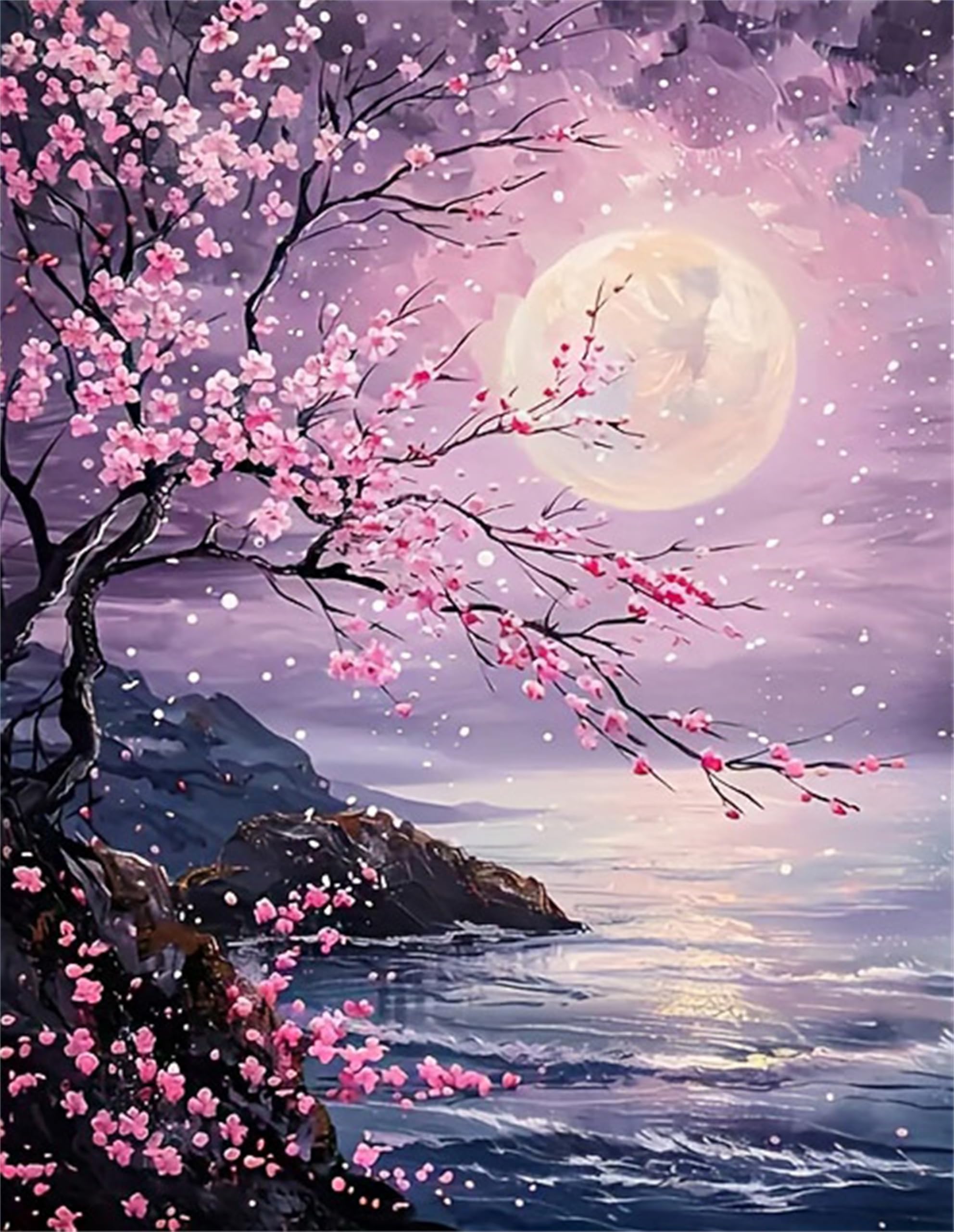 Jiqinsiye 5D Diamond Art Kit for Adults,Diamond Painting Kits for Beginner,Gem Art,Crystal Art Kits Round Drill for Home Wall Decor Gifts for Women, Men (Tree)