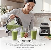 Vista 4 de Ninja BN751 Professional Plus DUO Licuadora, 1400 vatios máximo, 3 programas de Auto-IQ para batidos, bebidas congeladas y extracciones