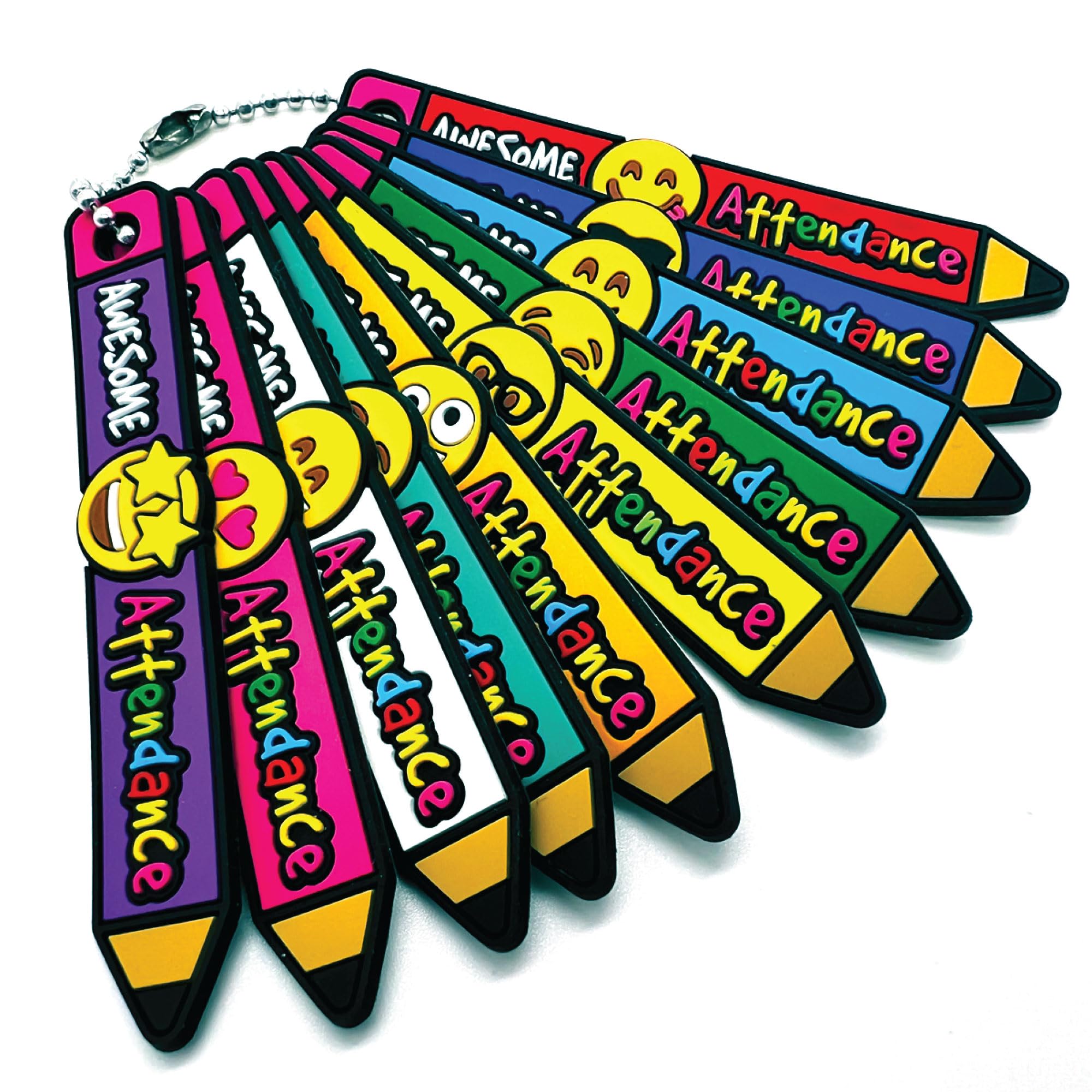 Brag Sticks Awesome Attendance Value Pack: Wearable Incentives to Increase Student Attendance: 1000 Sticks (100 Sticks for Each Design) + 500 4"