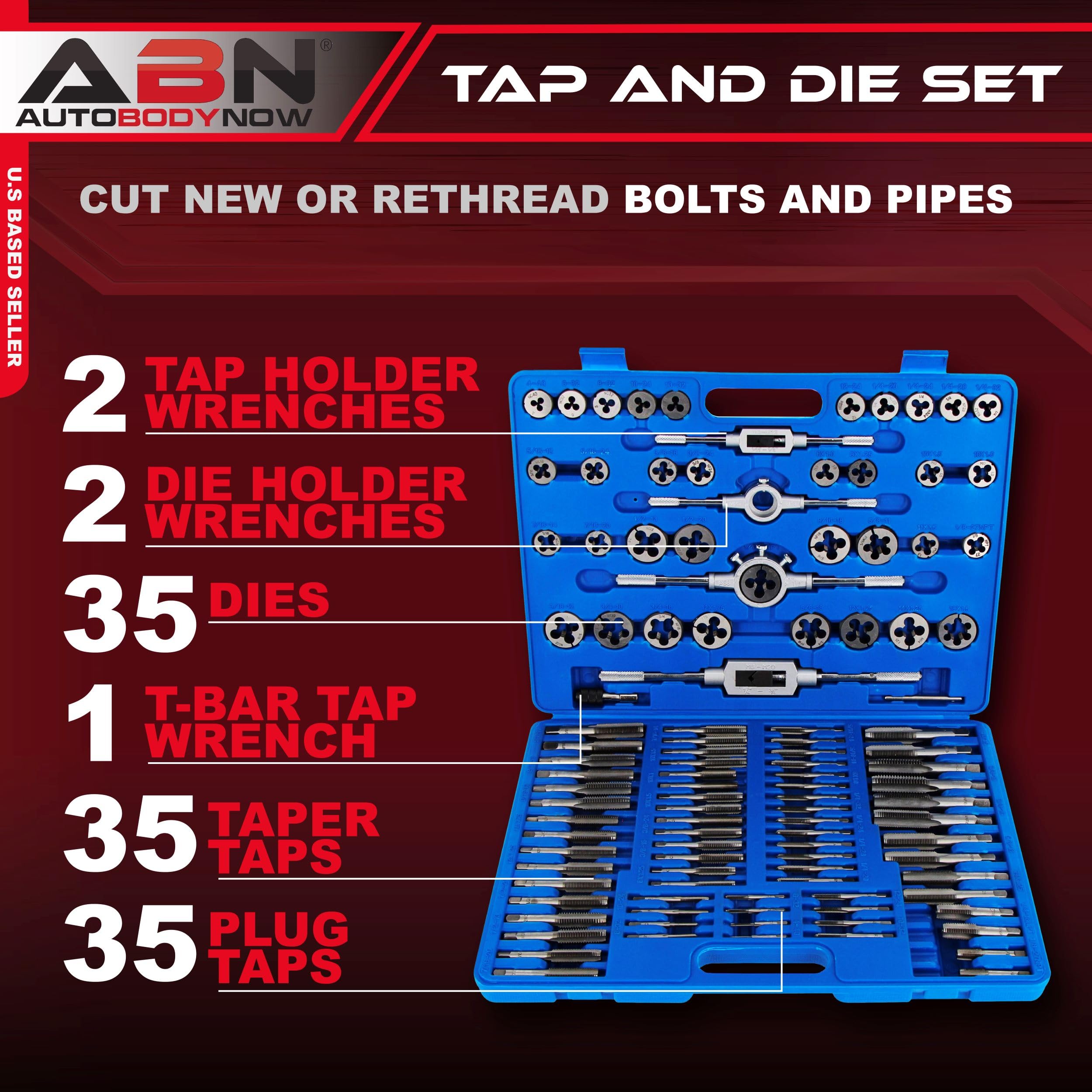 Snapklik.com : ABN Large Tap And Die Set Standard