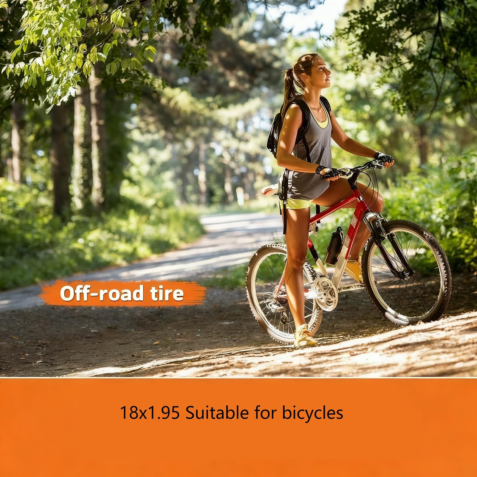 18x1.95 Opona Rowerowa z Krawędzią Drucianą, Odporna na Przebicia, Trwała Bieżnia dla Rowerów Miejskich, MTB i Gruzu, Ciśnienie 280–450 kPa, Kompatybilna z Kołami 18 Cali(TIRE AND TUBE)