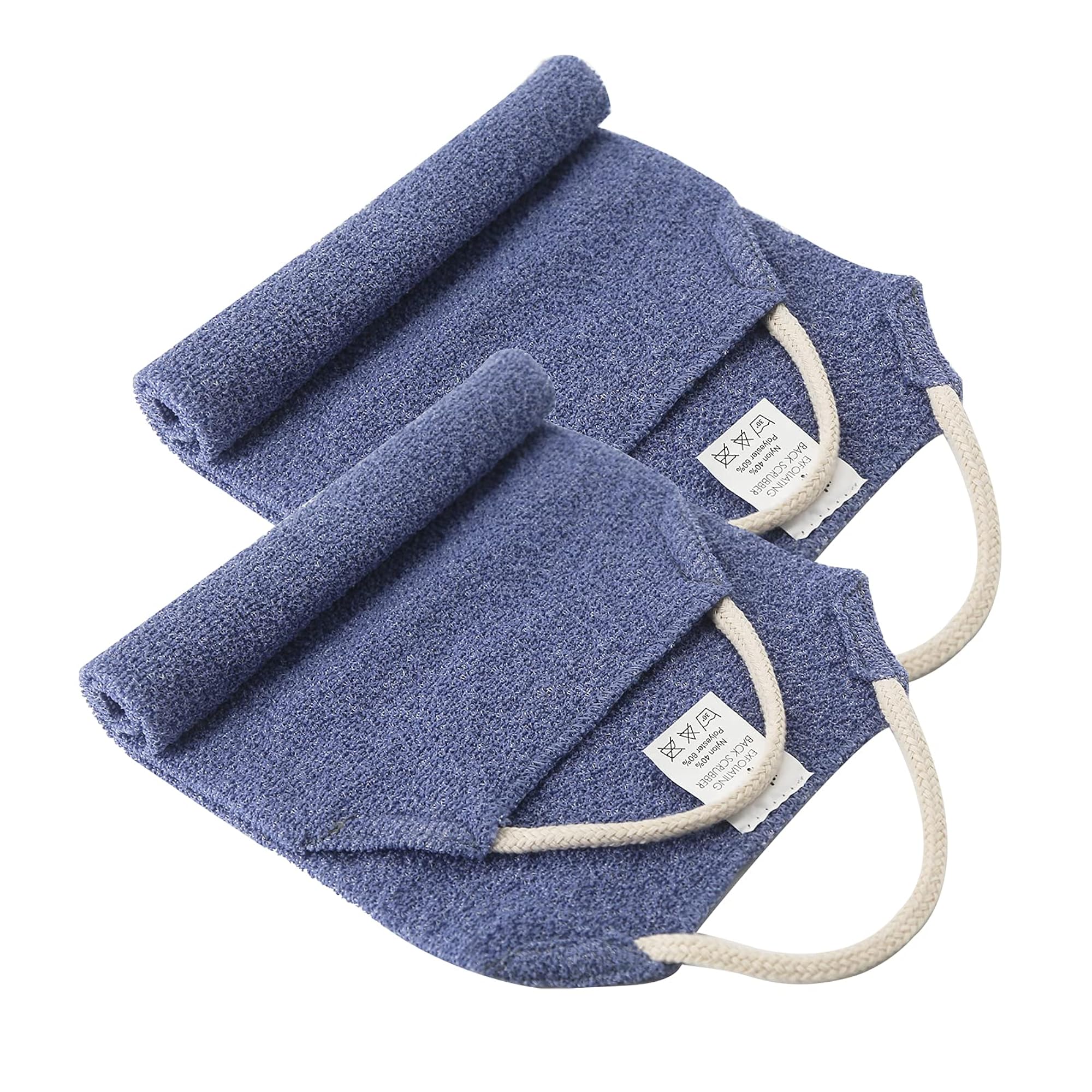 Exfoliating Back Scrubber with Handles for Body Shower
