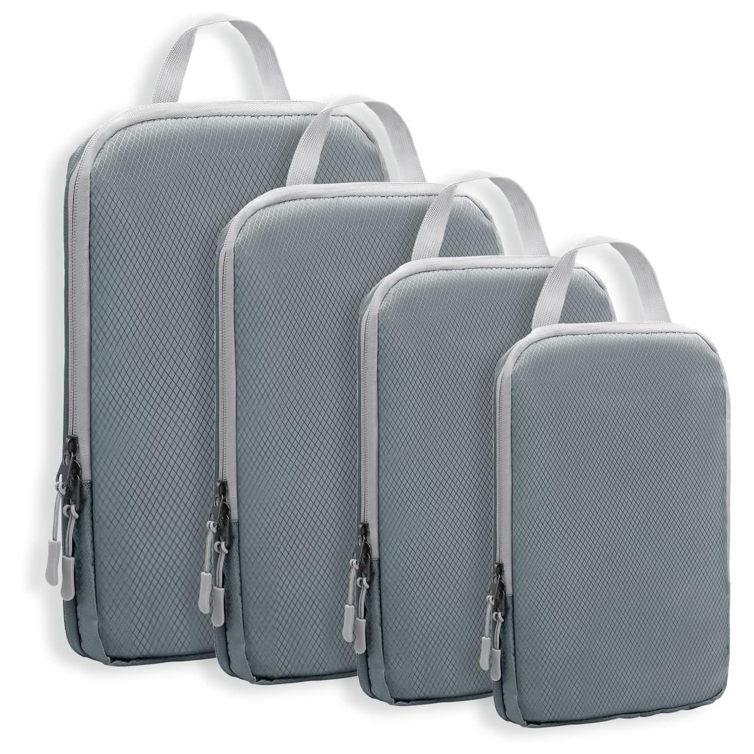 AngjuAngju 4 Set Compression Packing Cubes for Travel, suitcase organizer bags set, travel organizer bags for luggage with shoe bag for Travel Accessories Luggage Suitcase Backpack