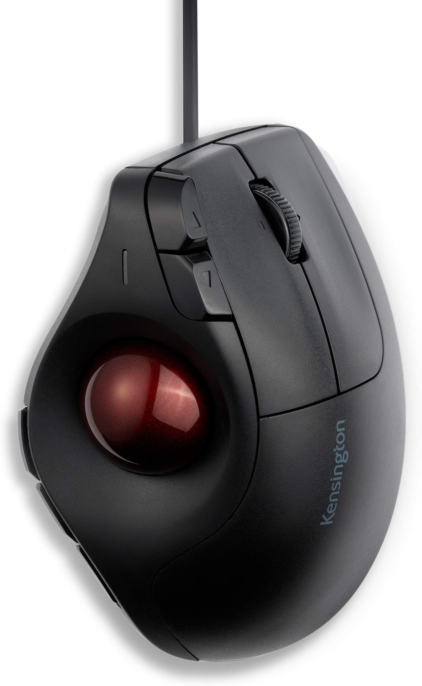Kensington Pro Fit™ Ergo Vertical Wired Trackball Mouse, Easy Thumb Control, Precision and Smooth Tracking, Ergonomist-Approved Design and Ambidextrous for Windows, PC and Mac (Black)