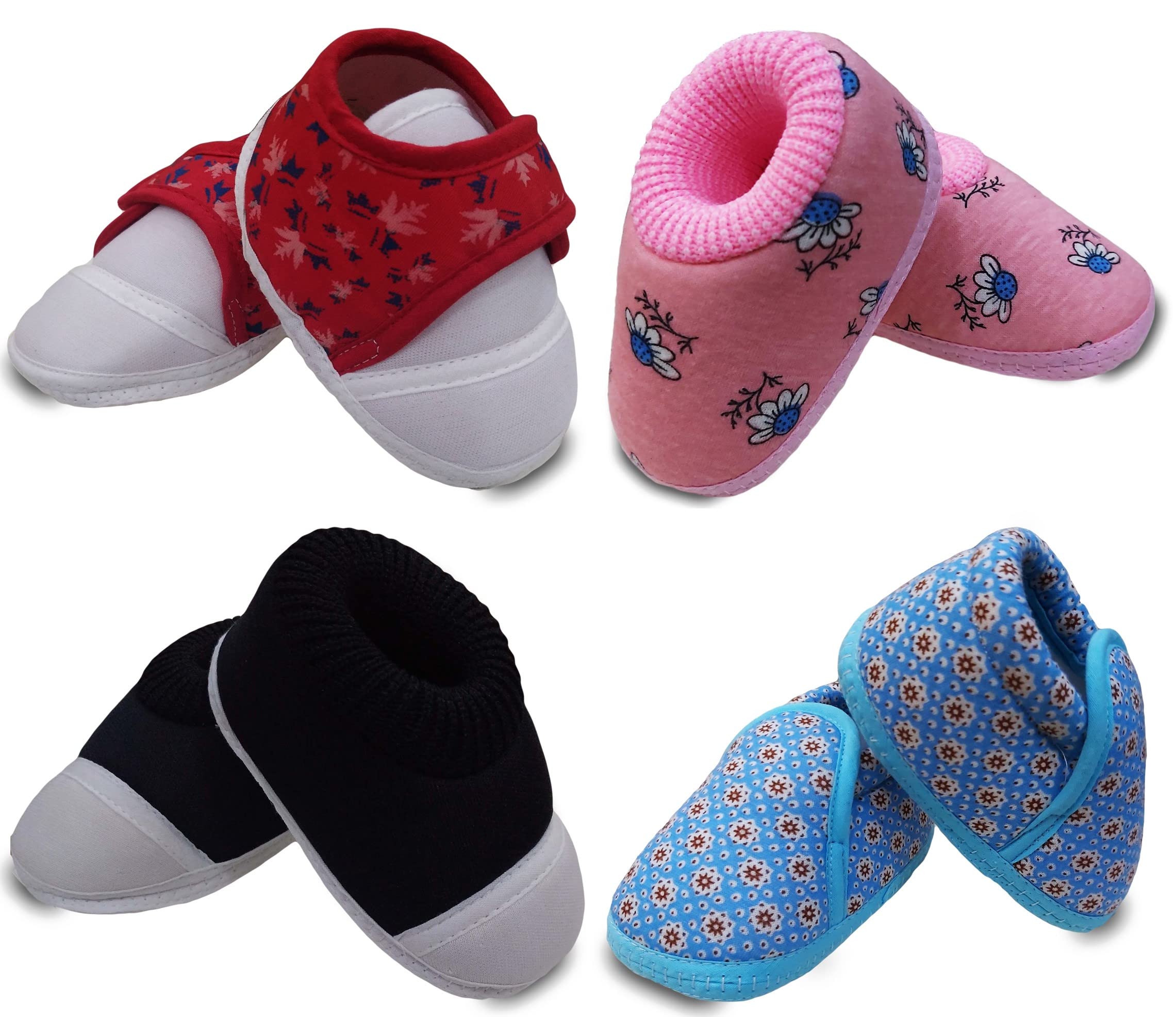 Tavish Candy Baby Boys and Girls Canvas Shoes with Anti-Slip Sole (3-12 Months) - Pair of 4 (B0B1349BYQ) Amazon Price History, Amazon Price Tracker