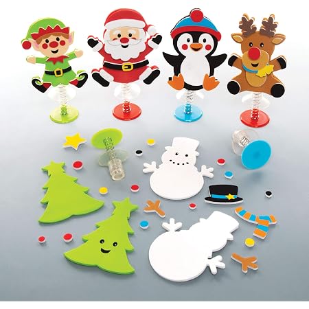Baker Ross – Kits Attrape-Rêves Bonhommes De Neige (Lot De 4) – Activité Créative De Noël Pour Enfants Dès 5 Ans