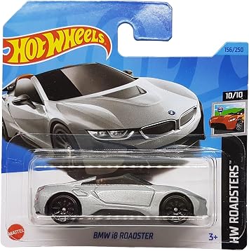 Hot Wheels - BMW i8 Roadster - HW Roadsters 10/10 - HKH44 - Short Card - Silver Metallic - Mattel 2023