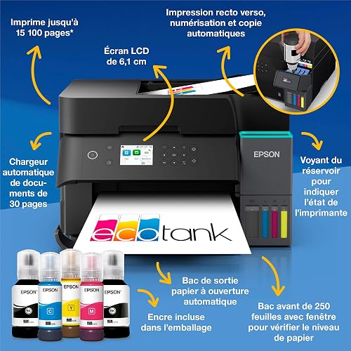 EcoTank ET-3950 A4 Multifunction Printer with Wi-Fi & AirPrint Ink Tank, Automatic Document Feeder, Two-sided Printing, Scan & Copy, Up to 3 Years of Ink Included - 2