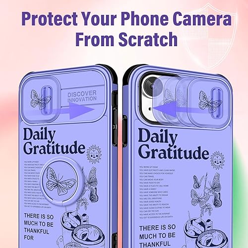 Miniatura 4 de Funda para iPhone 11 Pro Max (2 en 1 para iPhone 11 Pro Max para mujer, diseño floral de esqueleto de calavera, diseño divertido de estrellas