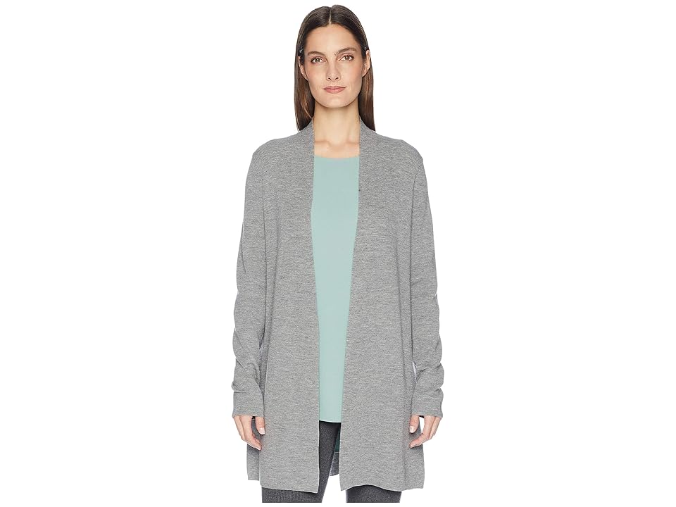 

Eileen Fisher Ultrafine Merino Straight Long Cardigan (Moon) Women's Sweater