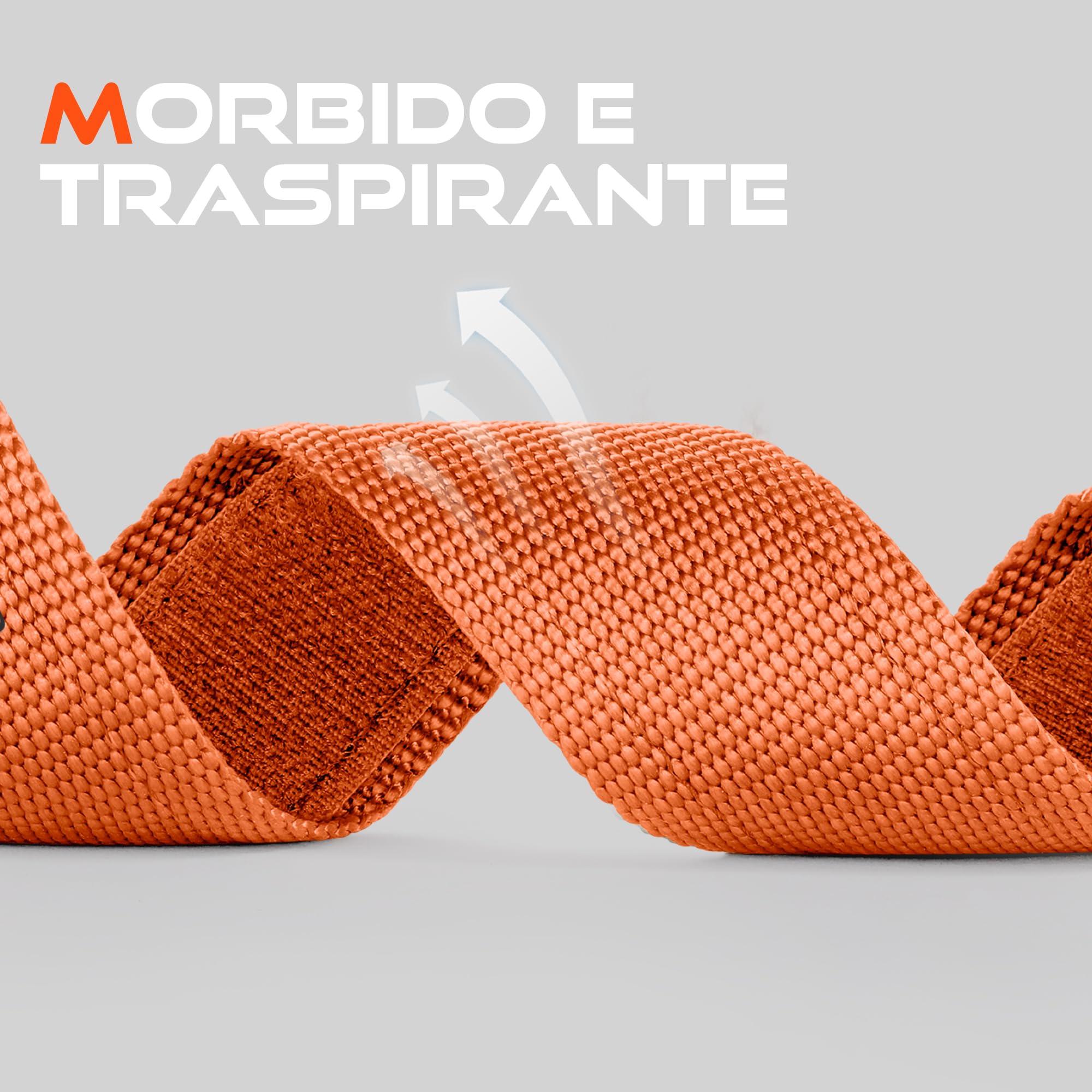 Bandletic Compatibile con Cinturino Samsung Galaxy Watch Ultra/Ultra 2 47mm | Nylon Morbido Traspirante Sport Band con Hebilla Magnética V Fidlock per Galaxy Watch Ultra 47mm per Donne Uomini, Arancia