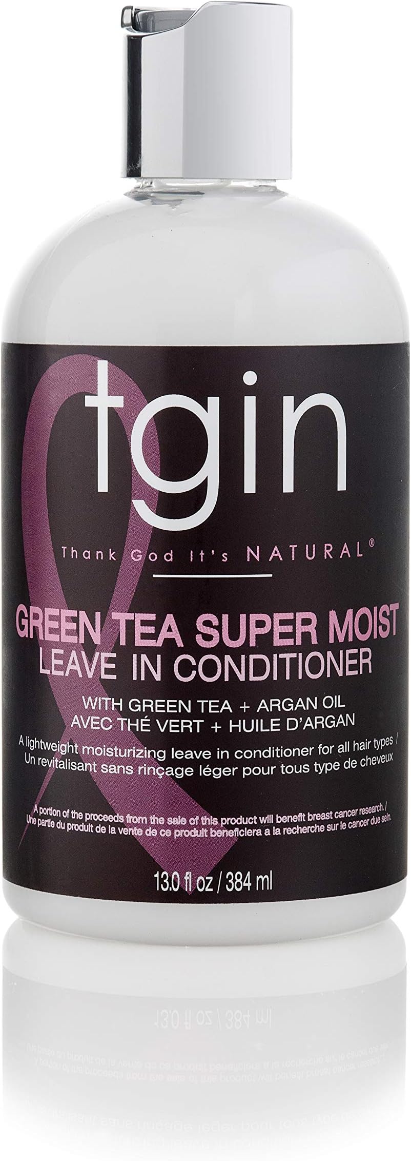 tgin Green Tea Super Moist Leave In Conditioner – Lightweight Leave In Conditioner for Curly Hair – Hydrates, Controls Frizz & Enhances Manageability – 13 oz – tgin Hair Products for Kids & Adults