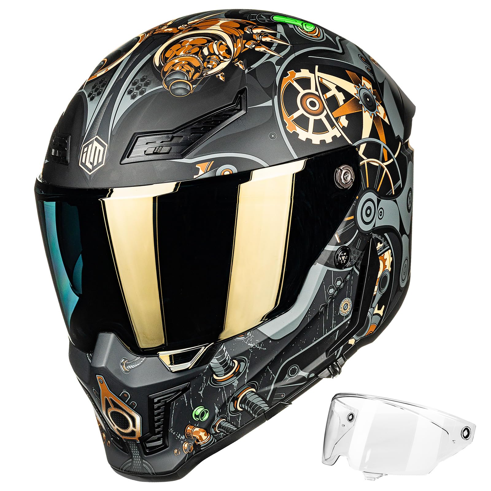 ILM Motorcycle Helmets for Adult Men Women Full Face DOT ECE MF509