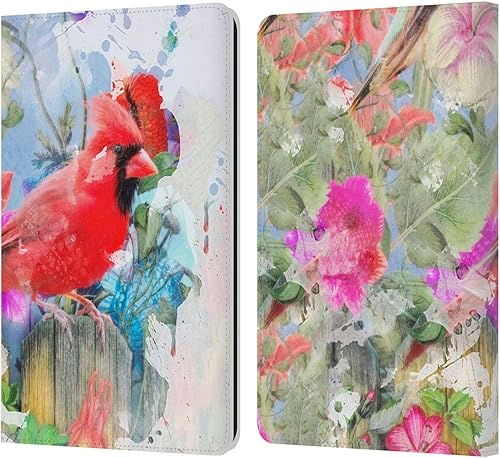 Head Case Designs Aimee Stewart Birds and Bloom - Funda de piel con licencia oficial de Aimee Stewart Birds and Bloom compatible con Kindle