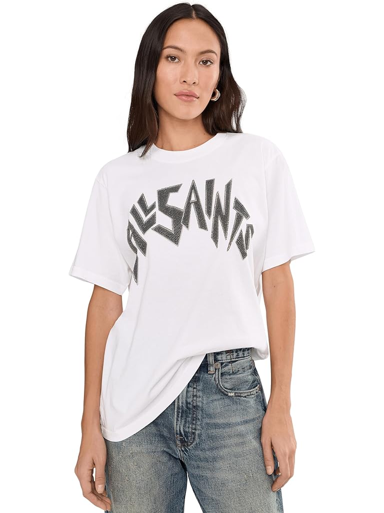 White AllSaints Zinc Bf Tee