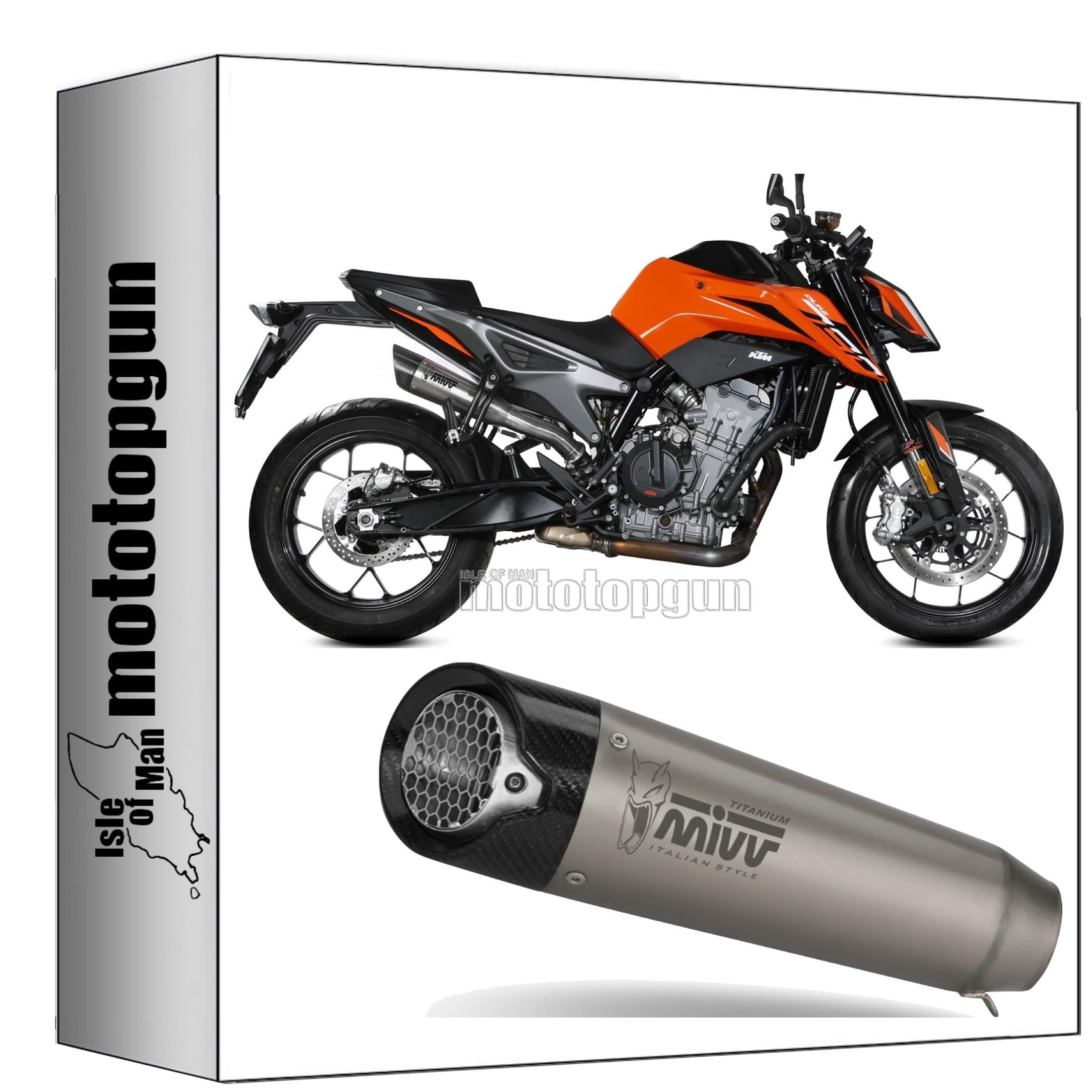 mivv scarico omologato cat-oem x-m5 titanio compatibile con ktm 790 duke 2023 2024 mototopgun