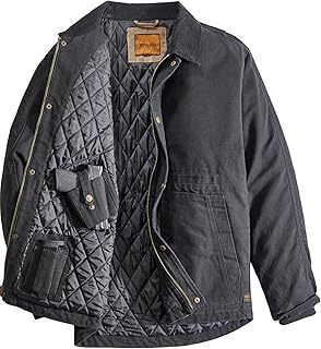 Venado Concealed Carry Jacket for Men - Heavy Duty Canvas - Conceal Carry Pockets
