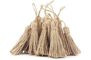 Natural Jute Tassels for Rustic Garland Decor