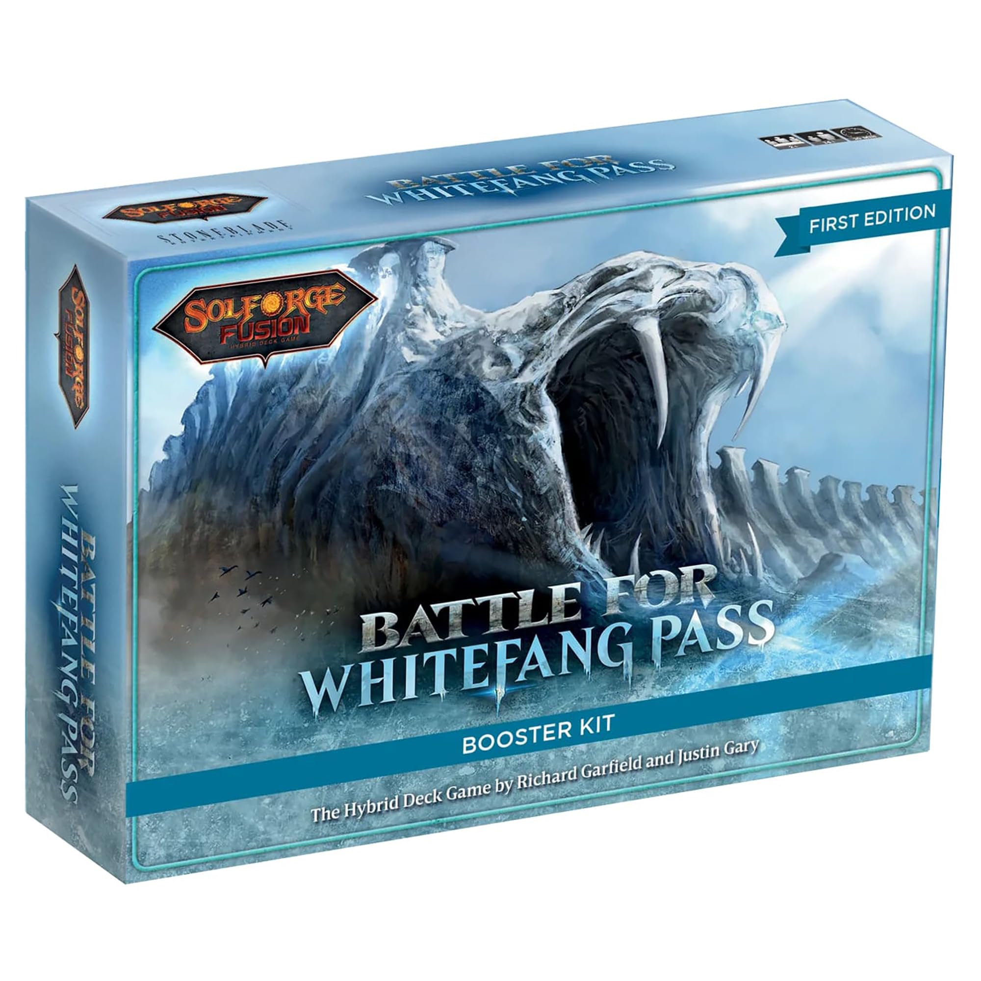 Stone Blade Entertainment | SolForge Fusion: Hybrid Deck Game - Battle for White Fang Pass | Card Game | Ages 14+ | 2 Players | 30 Minutes Playing Time
