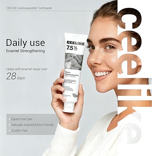 Miniatura 8 de Pasta de dientes con 7.5% hidroxiapatita – Fortalece el esmalte, protege las encías y refresca el aliento – Sin fluoruro, ideal para dientes