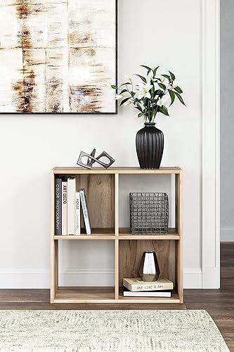 Miniatura 62 de Signature Design by Ashley Paxberry Coastal - Organizador de almacenamiento o librero moderno de 6 cubos, color blanqueado, diseño costero