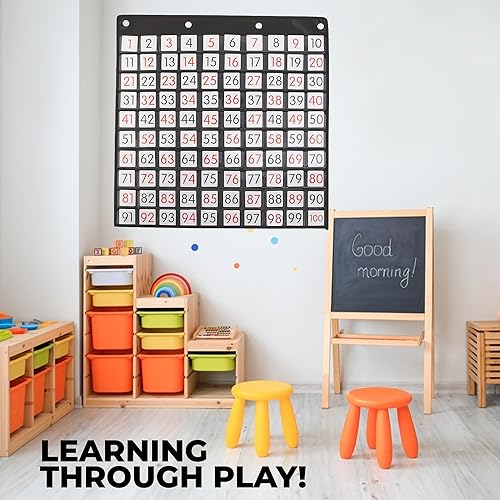 Miniatura 3 de Cuenta hasta 100 bolsillos - 101 piezas - Actividades educativas y de aprendizaje para niños