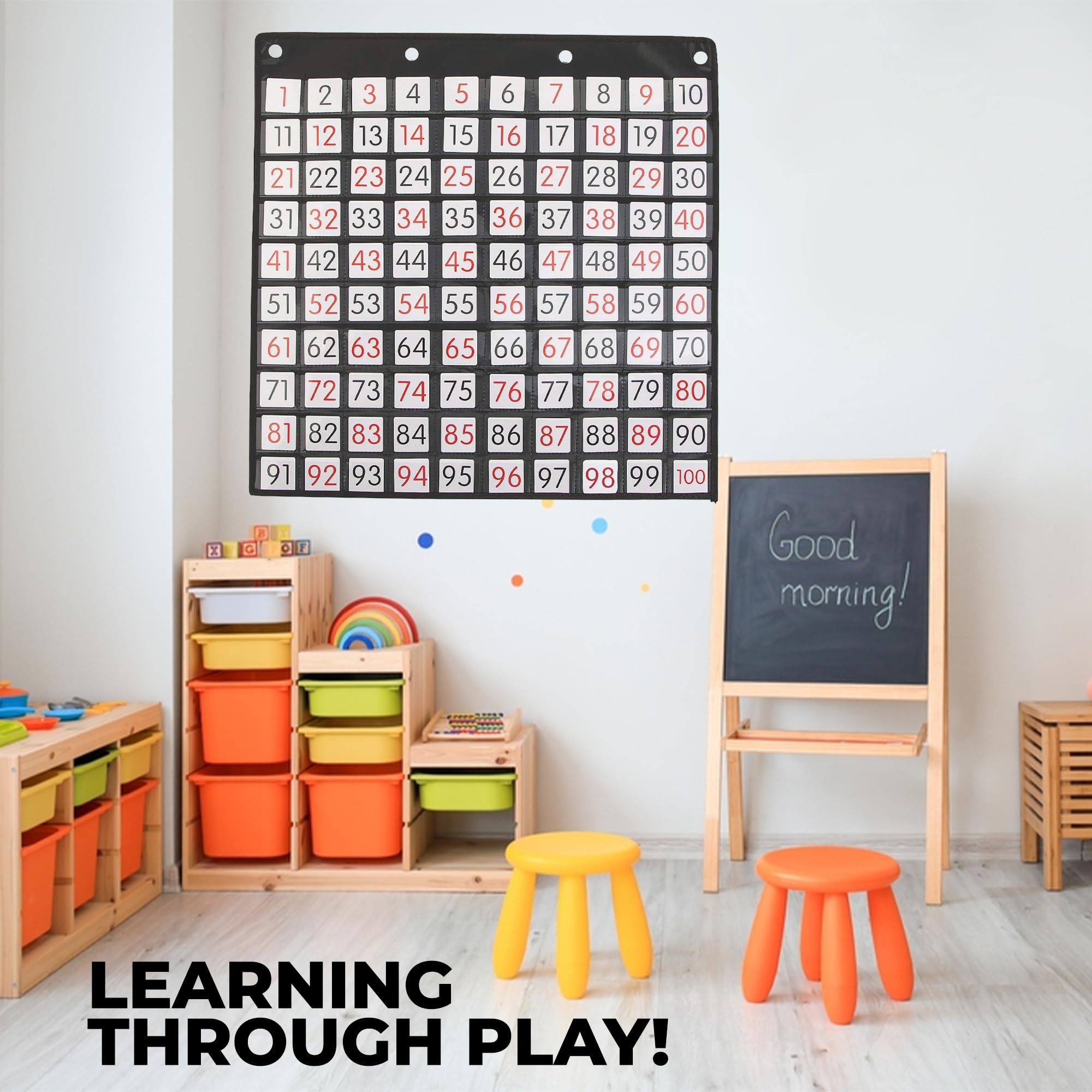 Count to 100 Pocket Chart - 101 Pieces - Educational and Learning Activities for Kids - Image 3