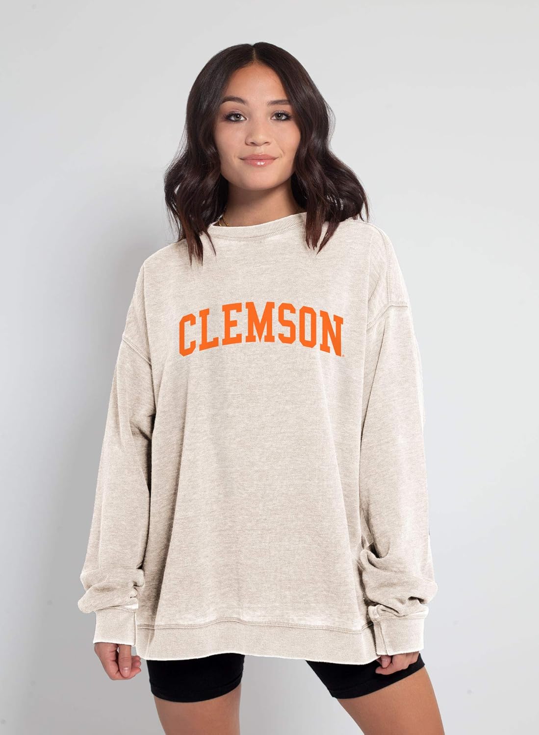 chicka-d NCAA womens Burnout Fleece Pullover