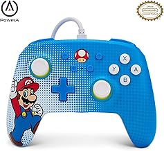 PowerA Enhanced Wired Controller for Nintendo Switch - Mario Pop Art, Nintendo Switch Lite, Gamepad, Game Controller, Wired Controller, Officially Licensed - Nintendo Switch