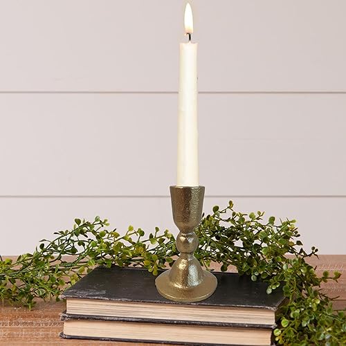 Miniatura 8 de Portavelas de hierro de latón antiguo, portavelas para bodas, cenas y fiestas, juego de 2