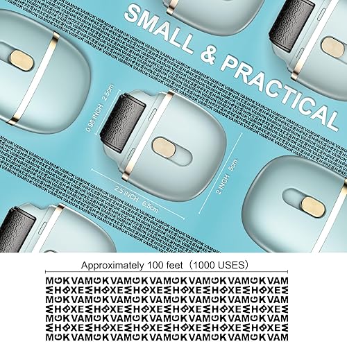 Miniatura 7 de Tinta de repuesto para sellos de rodillo, sellos de rodillo de protección contra robo de identidad, recambios (10 recargas, recambio de tinta)