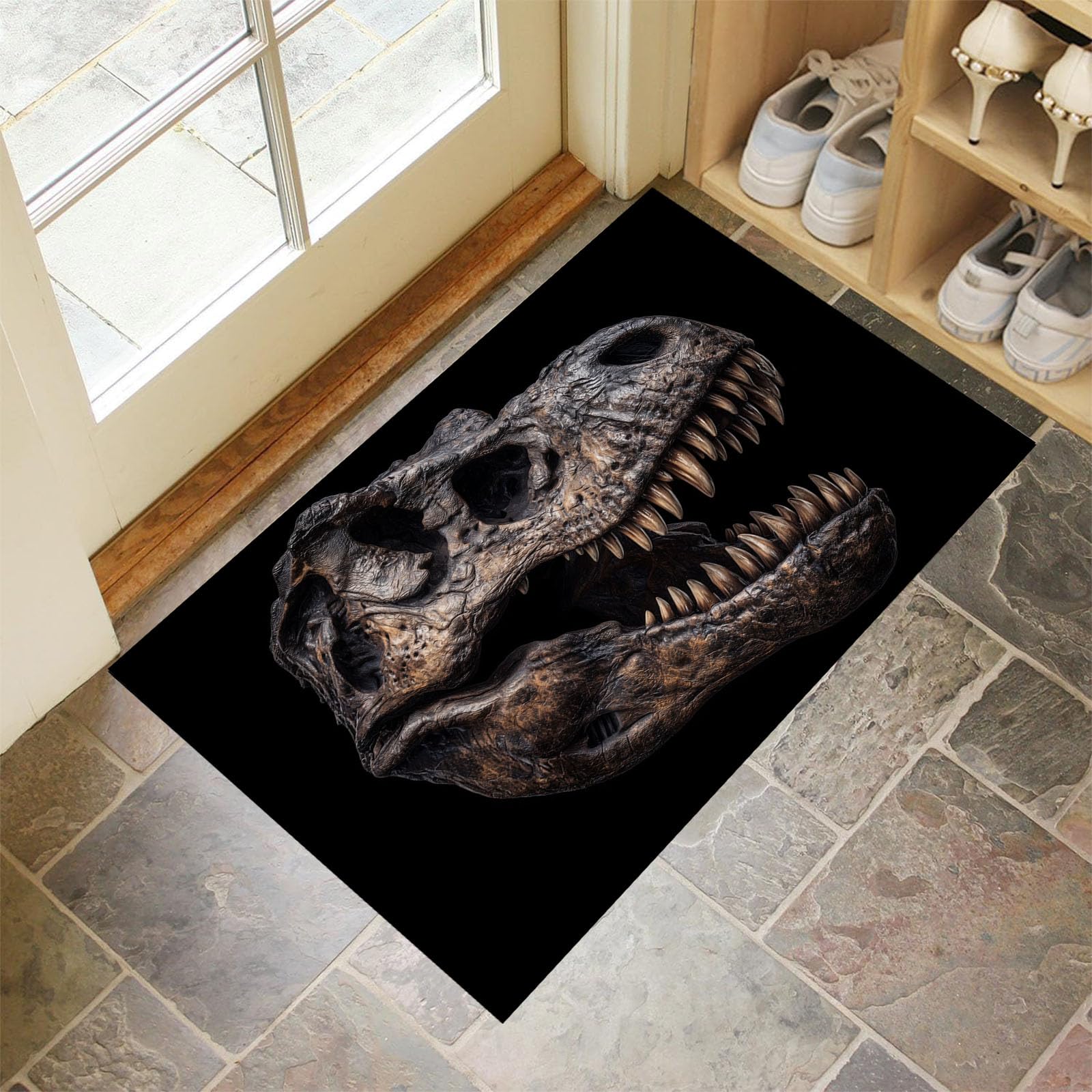 Paillasson Tyrannosaurus Rex rétro pour habiller votre entrée de couloir