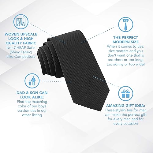 Miniatura 4 de Corbata formal, hombres corbatas traje accesorios - Slim Party Suit Neckties