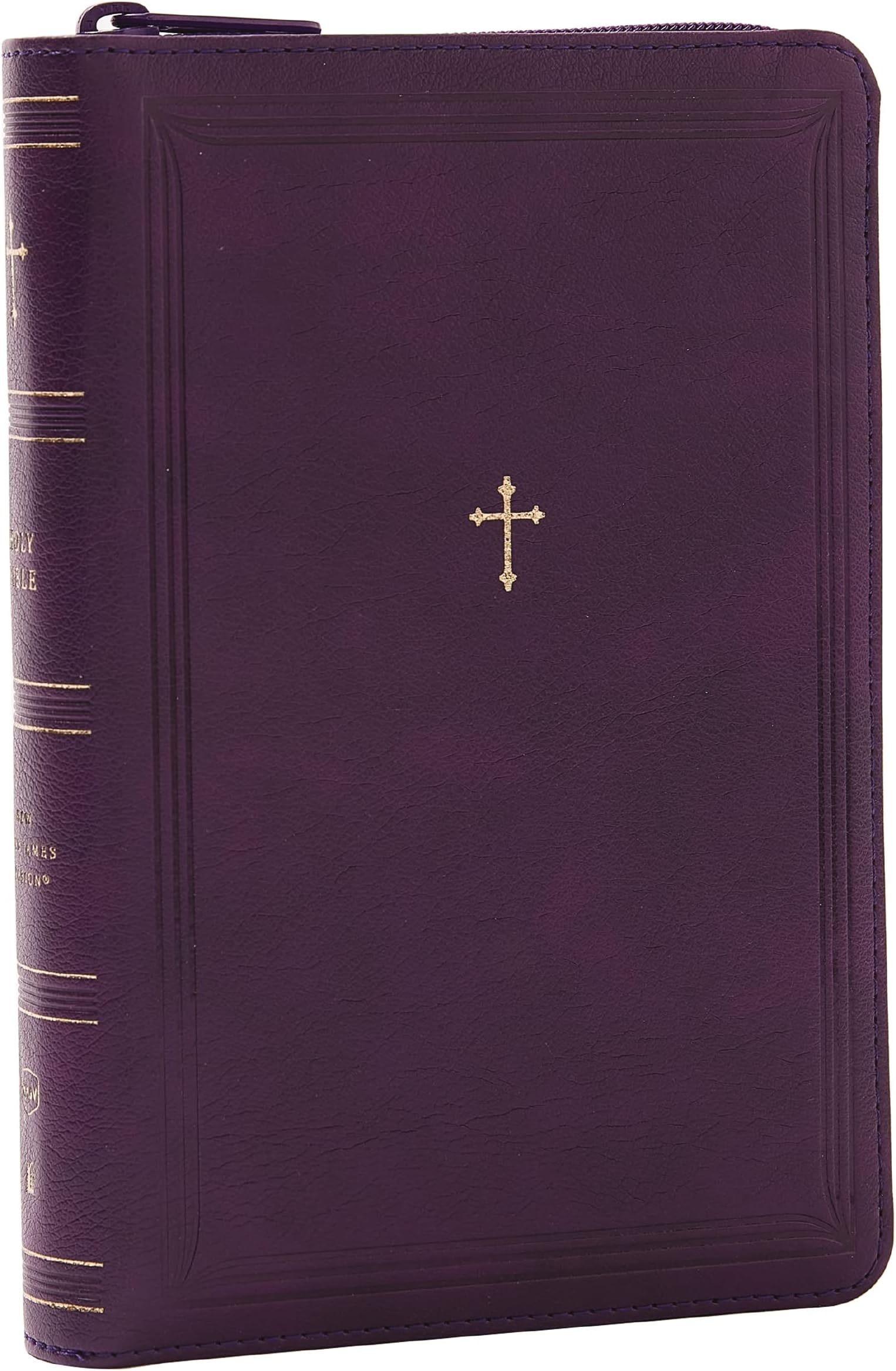 NKJV Compact Paragraph-Style Bible w/ 43,000 Cross References, Purple Leathersoft Zipper Closure, Red Letter, Comfort Print: Holy Bible, New King James Version: Holy Bible, New King James Version