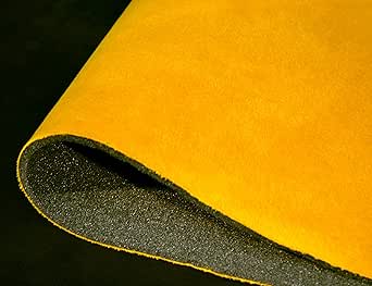 Bright Red Microsuede Car Headliner Fabric - 1 Yard 36x60 Inch With Foam Backing