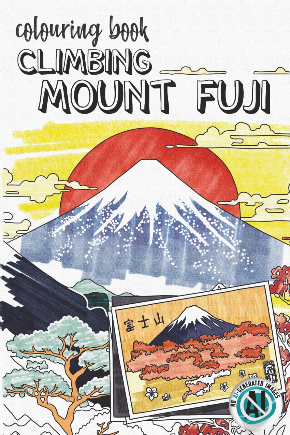 Climbing Mount Fuji Colouring Book:: Illustrated by Stan Oshima