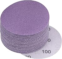 Vista 12 de uxcell 30 discos de lijado morados de 3 pulgadas, 1200 granos, gancho y bucle, papel de arena profesional de óxido de aluminio, pulido húmedo y seco