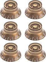 Vista 1 de 6 perillas para sombrero de guitarra Yootones compatibles con Epiphone Les Paul guitarra eléctrica bajo (dorado)