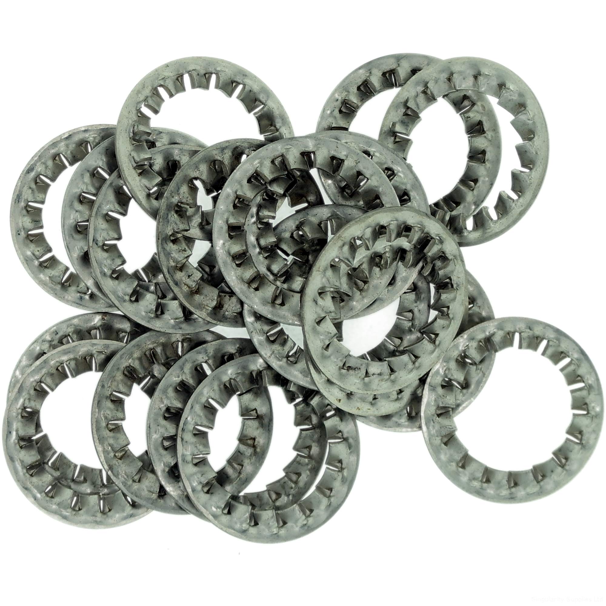 Singularity Supplies M4 (4Mm) Shakeproof Washer (Internal Serrated) - Stainless Steel (A2) (Pack Of 20)