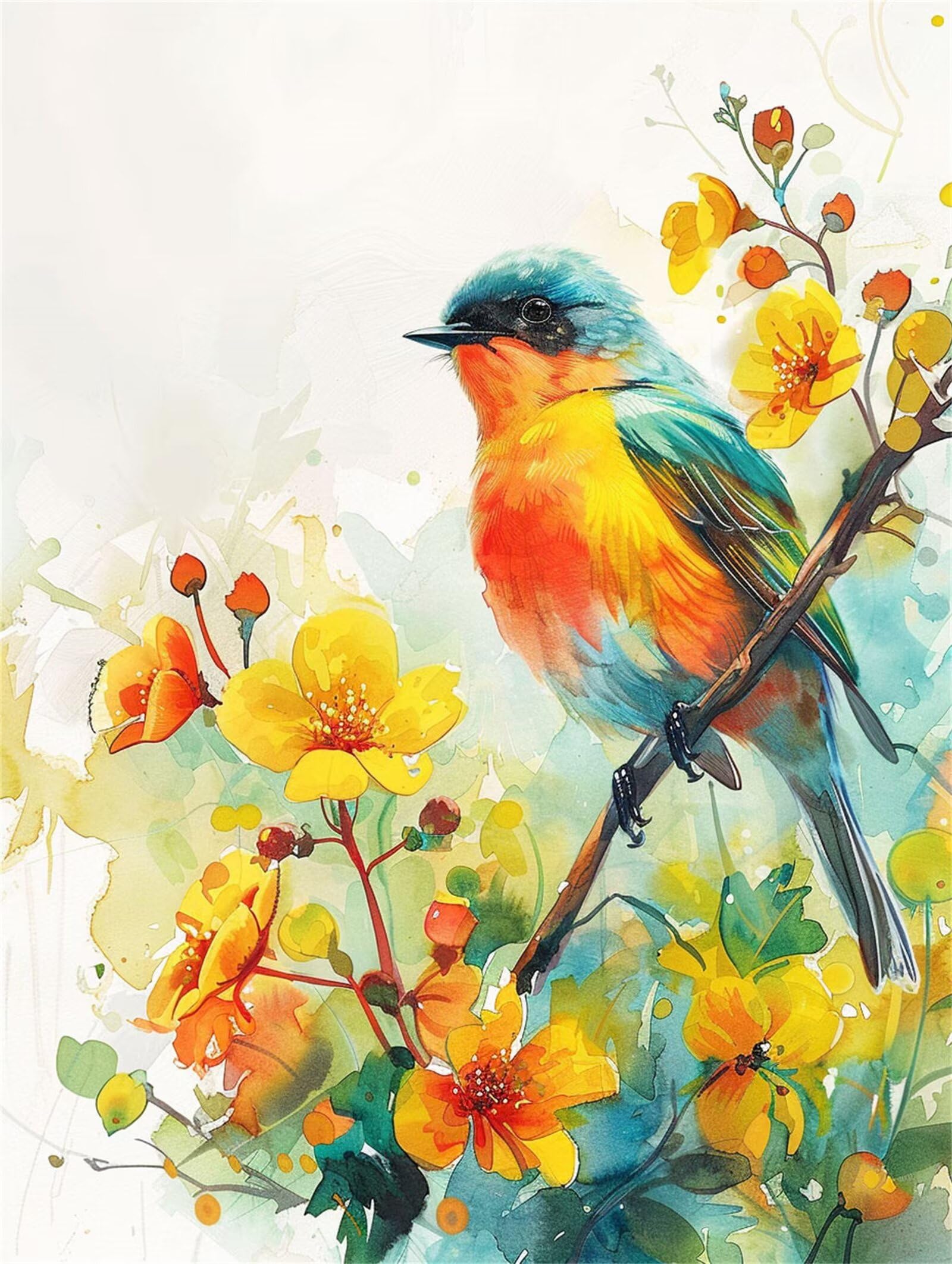 Tableau decoration murale en strass oiseau à offrir aux passionnés - 8