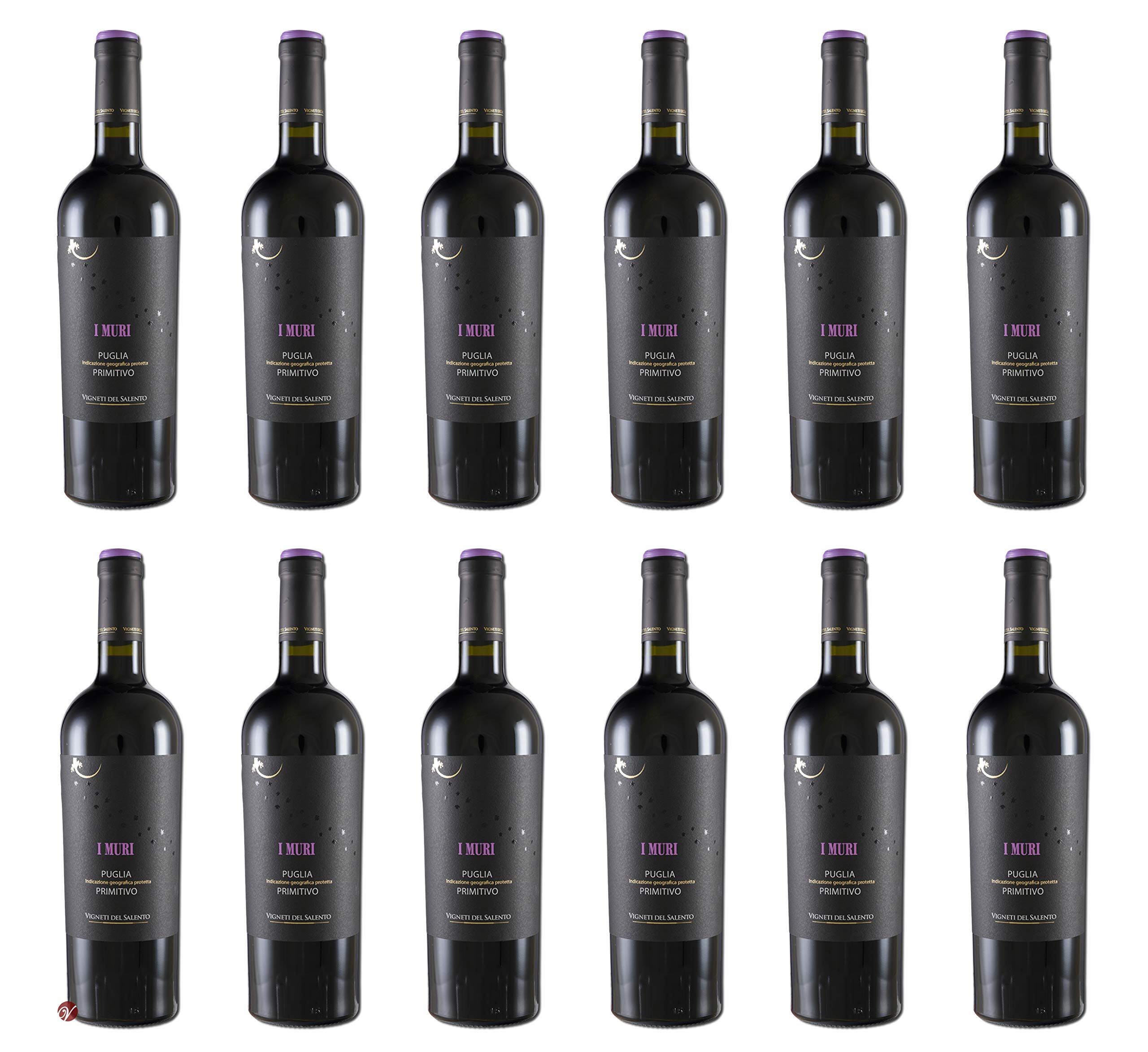 Primitivo Puglia I Muri IGP 2022 (12 Fl x 0.75 L) V.Salento