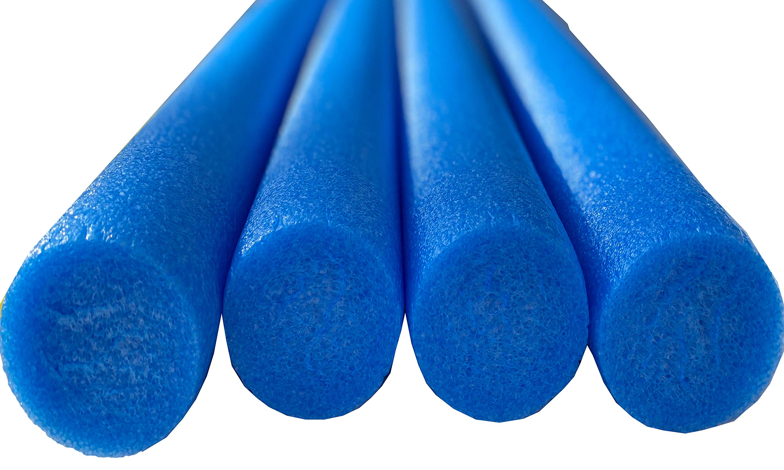 4 Pack Solid Core Flex Connex Swim Noodles 5 Foot Length (Blue)
