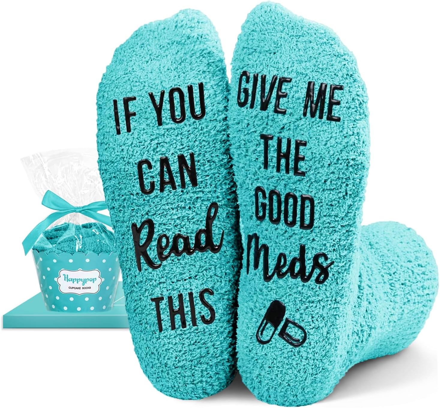 HAPPYPOP Get Well Soon Gifts - after Surgery Socks for Women Inspirational Gifts Green