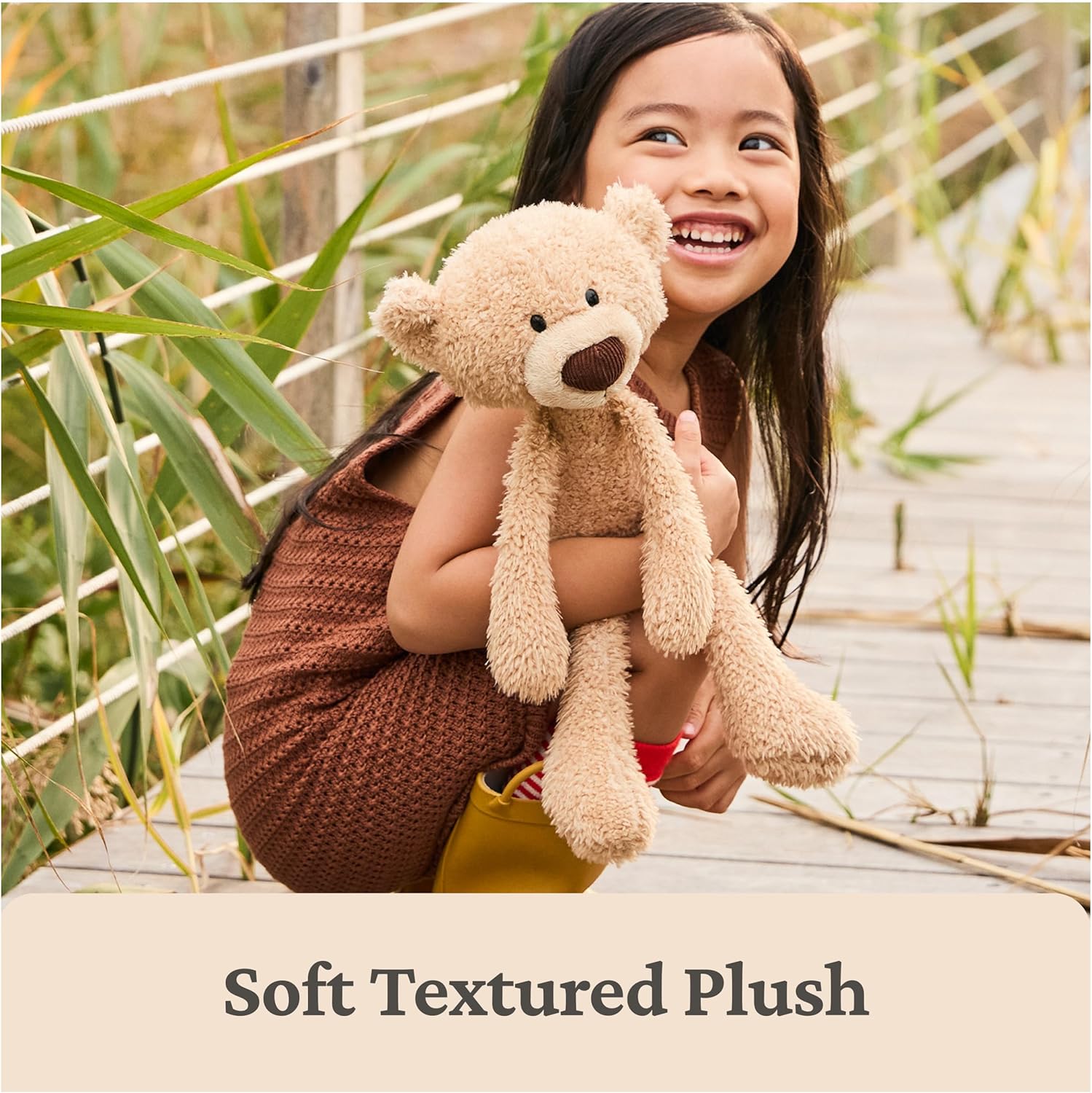 GUND Forever Friends: Toothpick Classic Teddy Bear, As Seen on The View, Premium Stuffed Animal for Ages 0 and Up, Beige, 15”